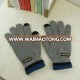 Men's Touch Screen Gloves Knitted Five Finger Warm Acrylic Gloves